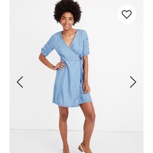 Madewell denim wrap dress